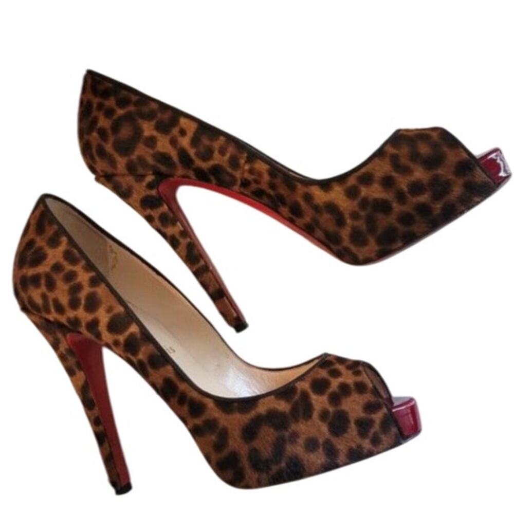 💎✨ORIGINAL✨💎Christian Louboutin Leopard print Heels 37.5